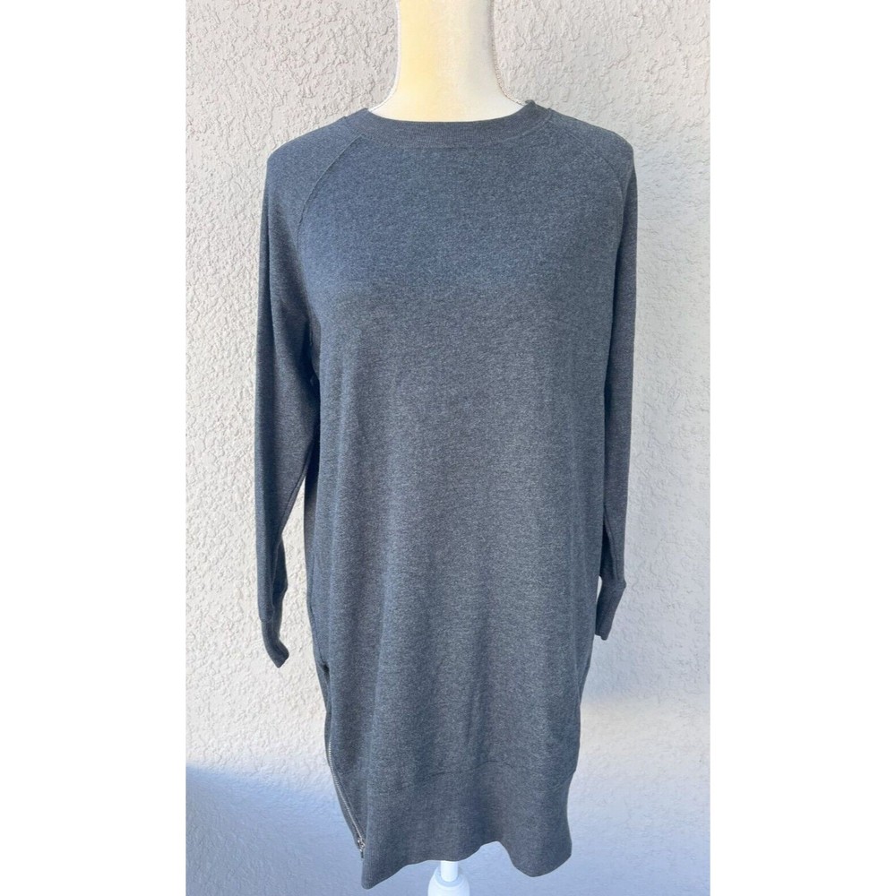 Victoria's Secret Mini Fleece Sweater Dress Size S Long Sleeve Gray